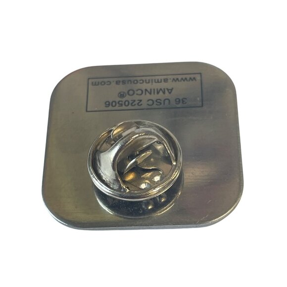 Olympic USA Swifter Higher Stronger GO USA Pin Hat Tie Lapel Pinback Souvenir - Picture 2 of 2